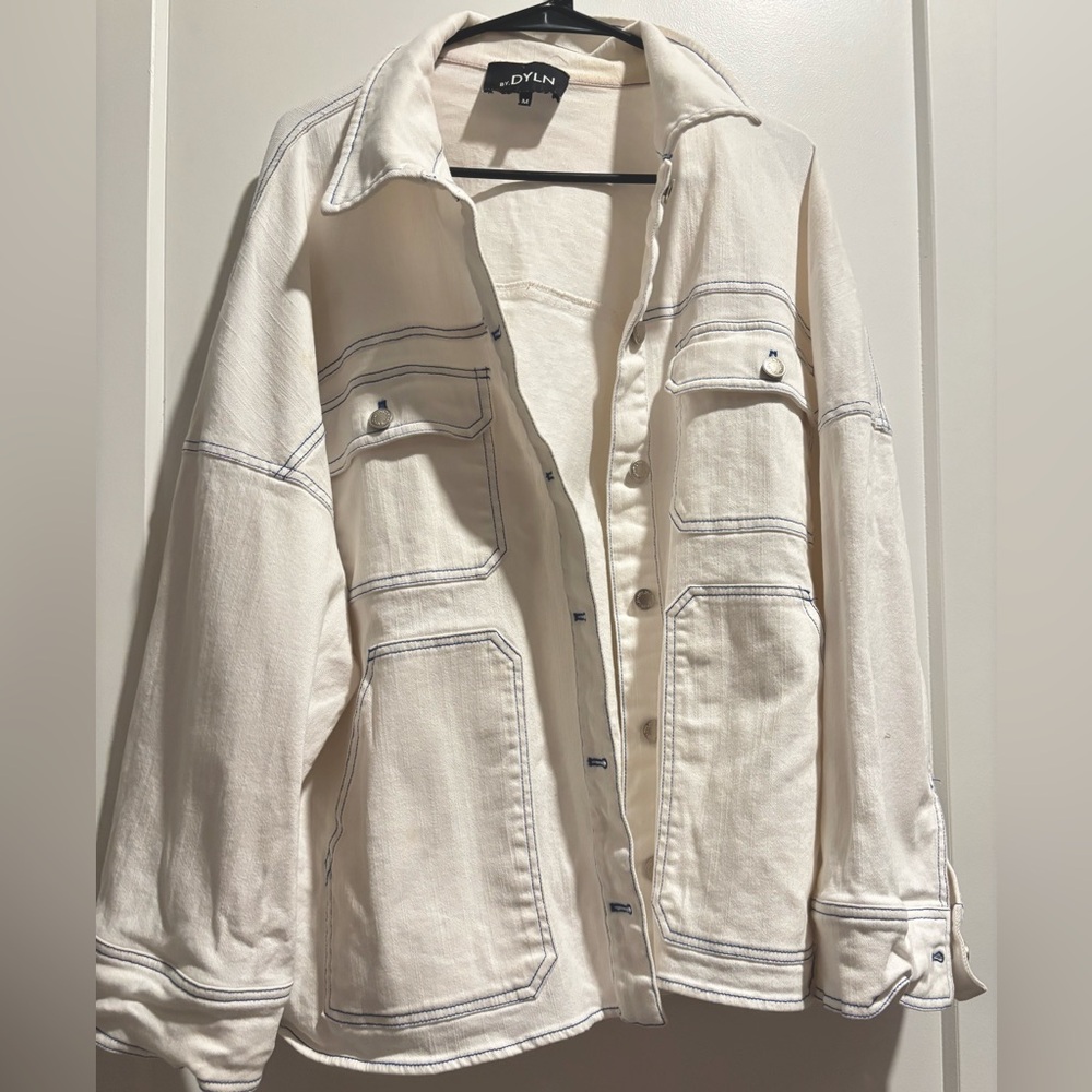 BY.DLYN Oversized White Jacket - Size M